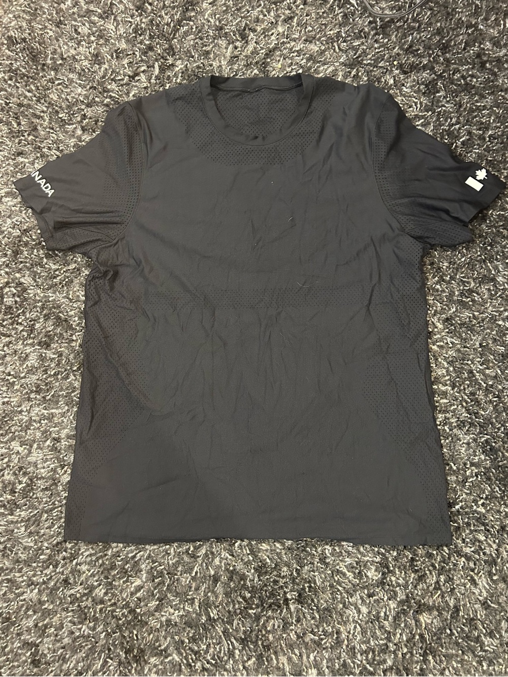 Black Lululemon Team Canada Olympic Tee